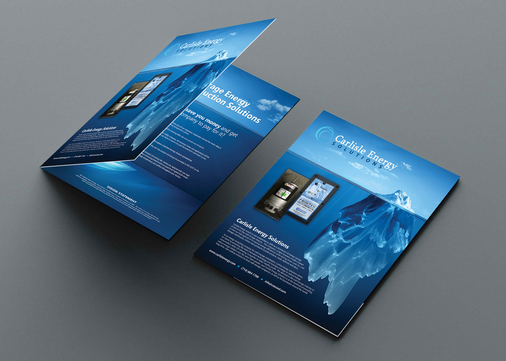 Full-page screenshot of Carlisle Energy Solutions Folder Design