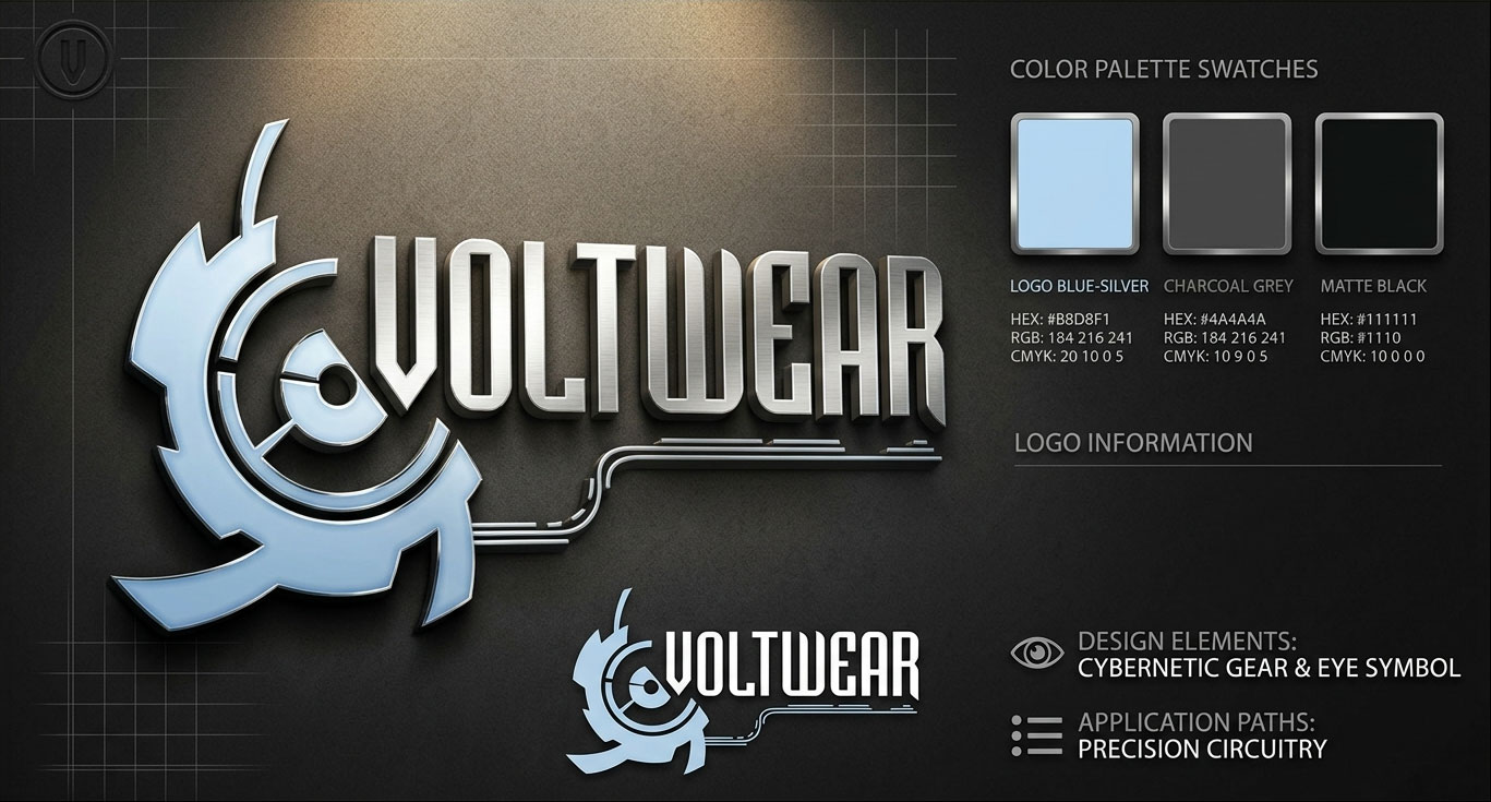 Full-page screenshot of VoltWear Logo