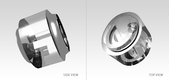 Full-page screenshot of 3D Bolt Buttons Concept