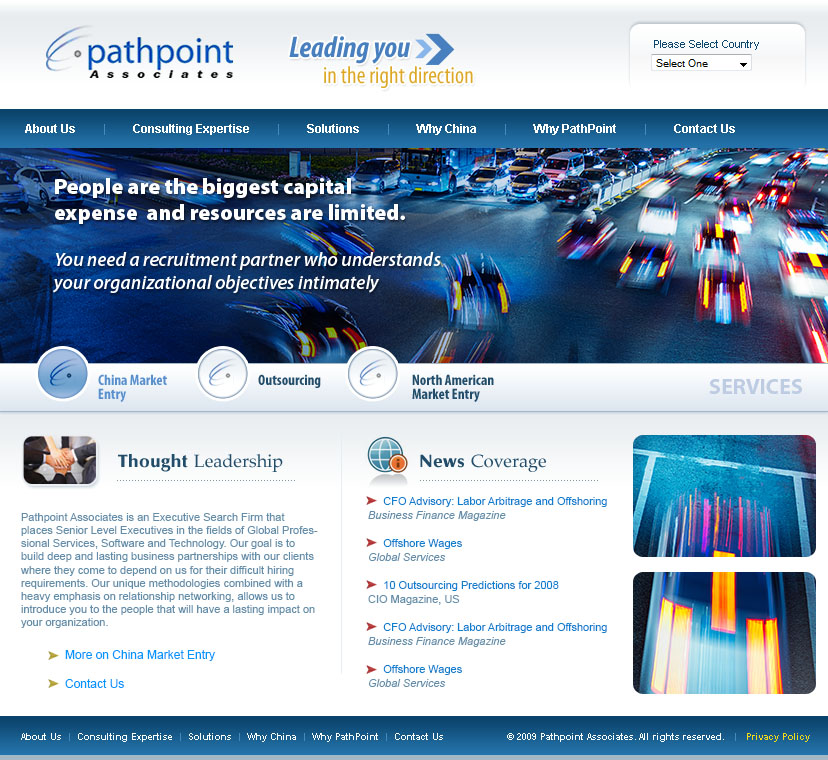 Full-page screenshot of PathPoint Associates Website