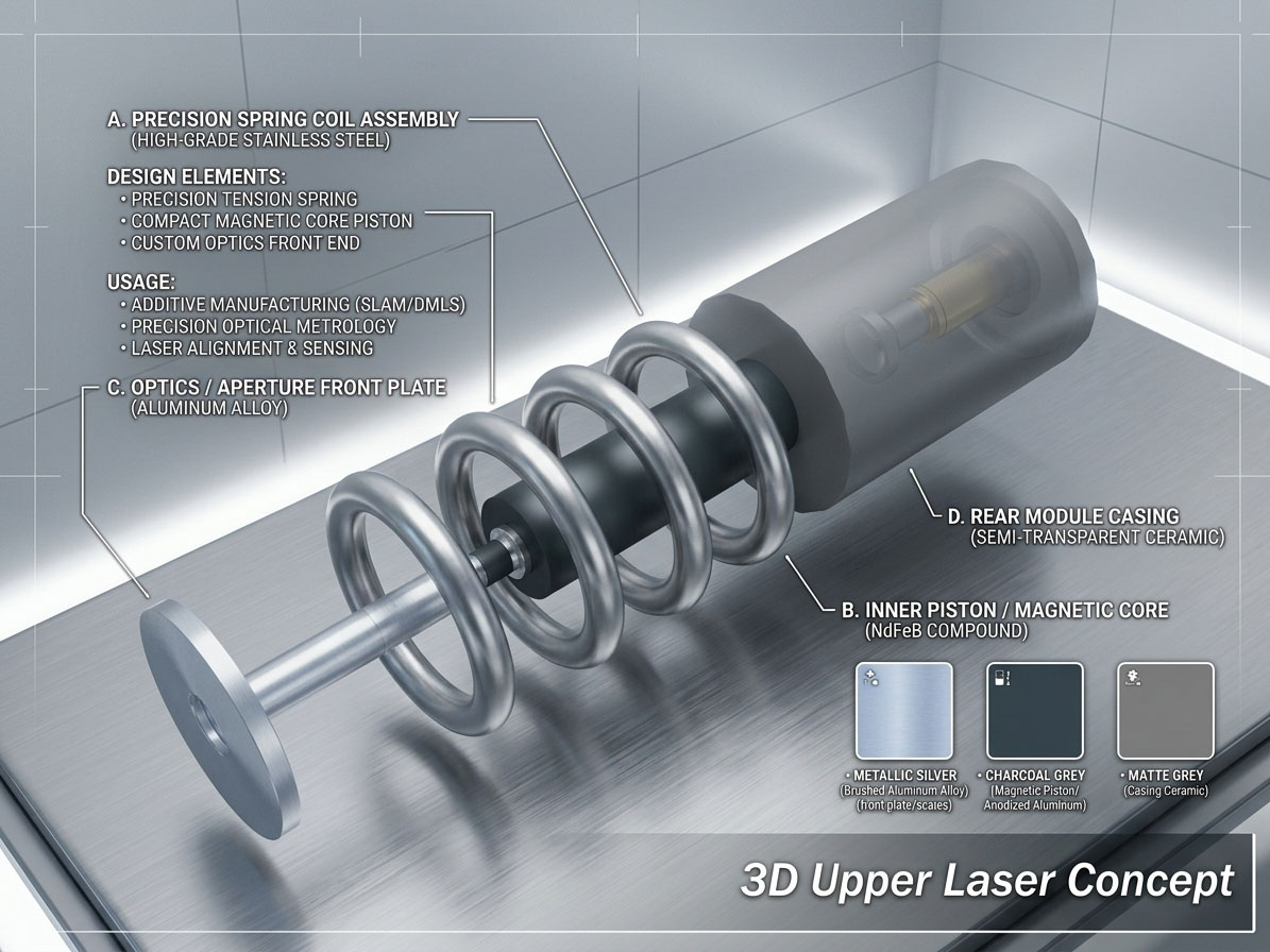 Full-page screenshot of 3D Upper Laser Concept