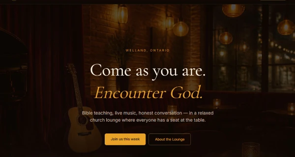 Living Word Lounge Website project preview