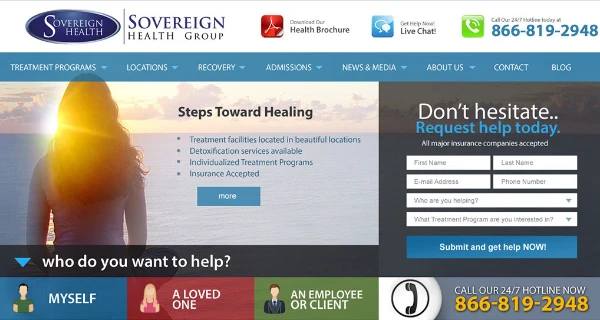 Sovereign California Website project preview