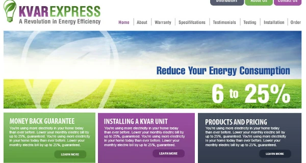 KVARExpress Website project preview
