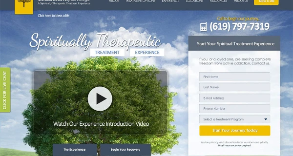 Genesis Recovery San Diego Website project preview