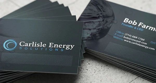 Carlisle Energy Solutions Business Card project preview