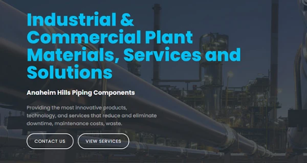 Anaheim Hills Piping Components Website project preview