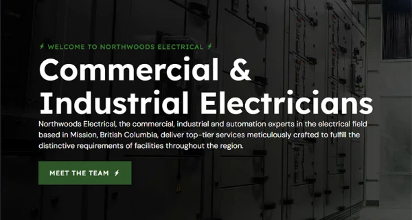 Northwoods Electrical Website project preview