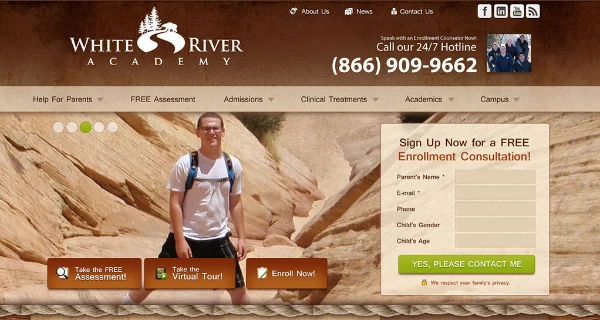 White River Academy Website project preview